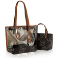 Load image into Gallery viewer, (brown)Tayla 2pc Tote & Mini by Mia K - BagNook
