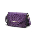 Load image into Gallery viewer, (purple)Vanta Croc-Embossed Saddle by Mia K - BagNook
