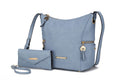 Load image into Gallery viewer, (denim)Lux Hobo Bag with Wallet by Mia K - BagNook
