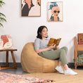 Load image into Gallery viewer, Jaxx Saxx 3 Foot Round Bean Bag, Camel - BagNook
