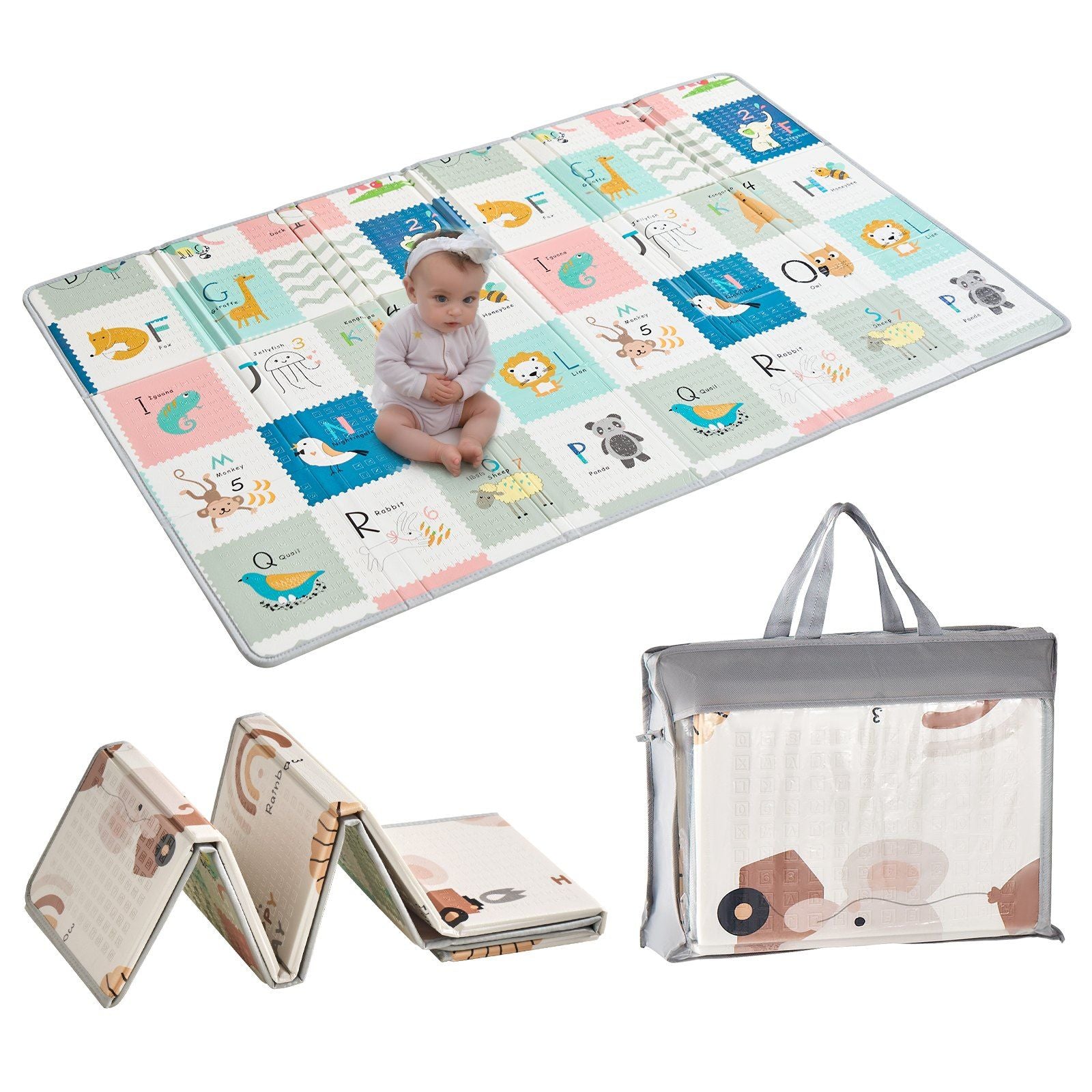 Baby Playmat - 51"x79" - Reversible - BagNook