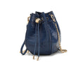 Load image into Gallery viewer, (navy)Cassidy Crocodile Embossed Women's Shoulder Bag by Mia k - BagNook
