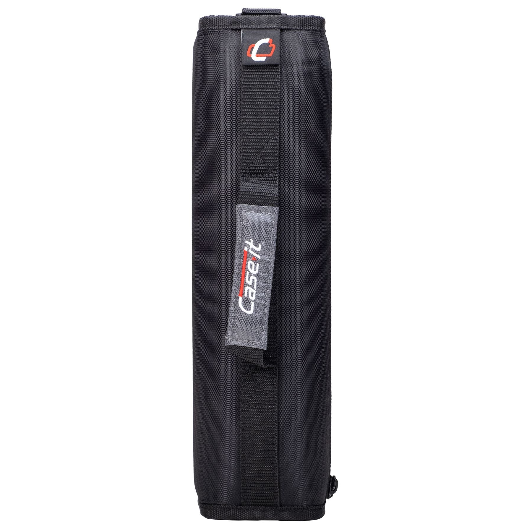 (jet black)The Classic - 2 Inch Zipper Binder w/Shoulder Strap - BagNook
