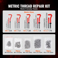Load image into Gallery viewer, VEVOR 166pc Helicoil Thread Repair Kit Metric Rethread Tool M5 M6 M8 M10 M12 - BagNook
