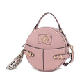 Load image into Gallery viewer, (blush pink)Gayle Crossbody Round Handbag Purse by Mia k. - BagNook
