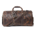 Load image into Gallery viewer, (dark brown)The Dagny Weekender | Large Leather Duffle Bag - BagNook
