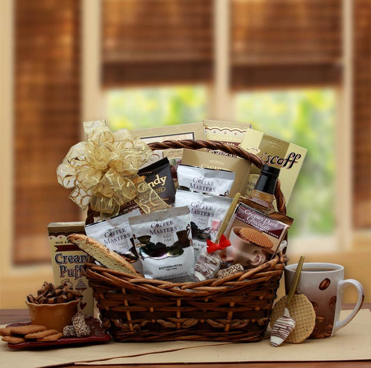 Gift Basket | Coffee Time Gift Basket w/Choc covered spoon - BagNook