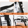 Load image into Gallery viewer, Clear Backpack with Reinforced Strap - BagNook
