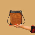 Load image into Gallery viewer, Tribeca Brisk Crossbody - Upcycled Leather - BagNook
