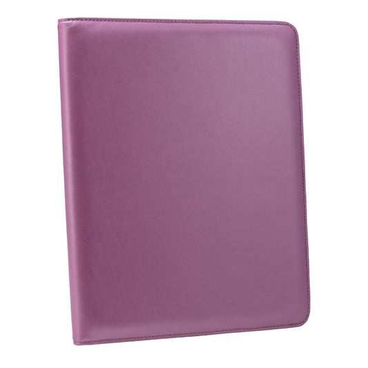 The Director Faux Leather Padfolio - Pink - BagNook