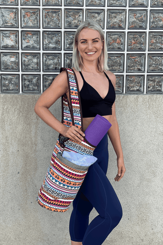 (totum)Yoga Mat Carrying Tote Bag with Large Pockets - BagNook
