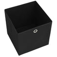 Load image into Gallery viewer, Storage Boxes 4 pcs Non-woven Fabric 11"x11"x11" - Black - BagNook
