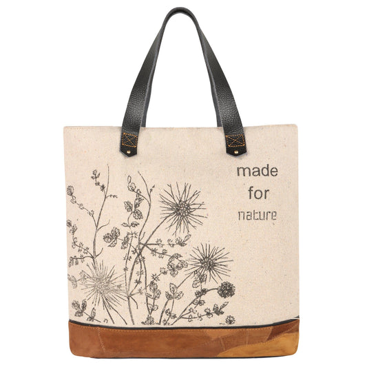 Cara Recycled Canvas Market Tote - Upcycled - BagNook