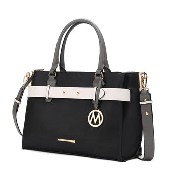 (black)Jamie Satchel Handbag by Mia K - BagNook