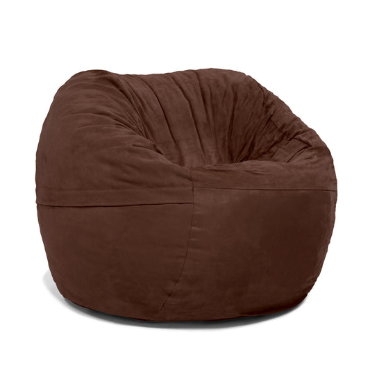 Jaxx Saxx 3 ft Round Bean Bag - Chocolate - BagNook