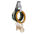 Load image into Gallery viewer, (green-yellow-green)Jasmine Bangle Wristlet Keychain set by Mia K - BagNook

