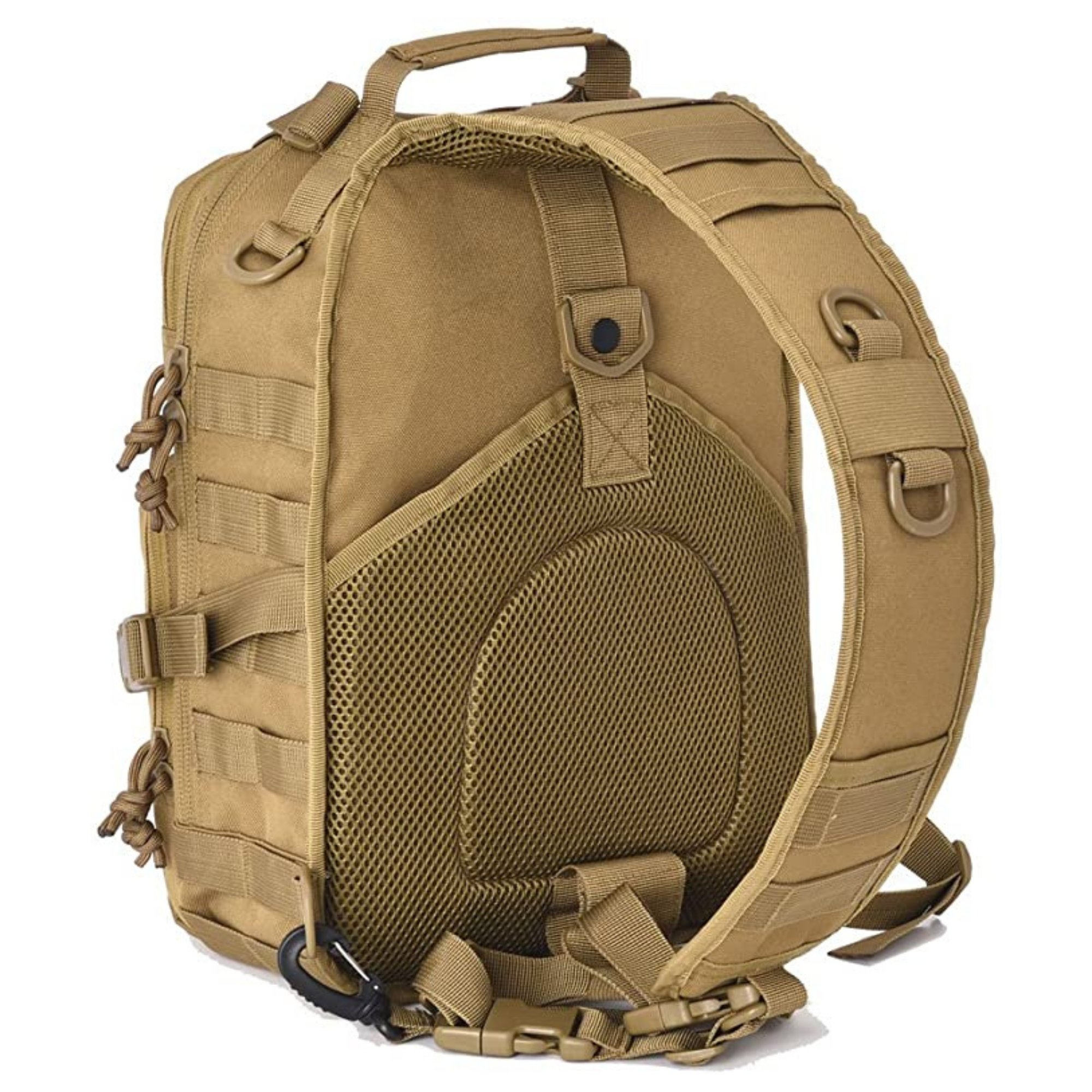 (khaki)15L MOLLE Medium Sling Bag - BagNook