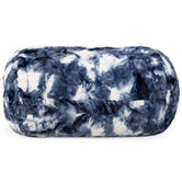 Jaxx Saxx 4 ft Sofa Bean Bag Couch - Faux Fur - Blue & White - BagNook