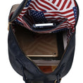 Load image into Gallery viewer, (navy)Briella Vegan Leather Women FLAG Backpack by Mia K - BagNook
