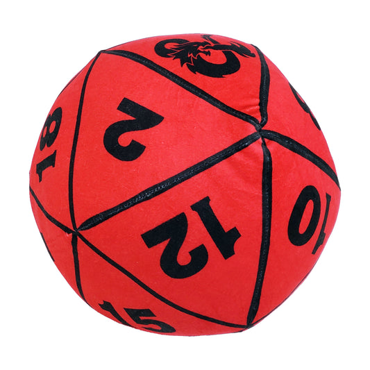 DUNGEONS & DRAG - RED D20 DICE Cloud Pillow - BagNook