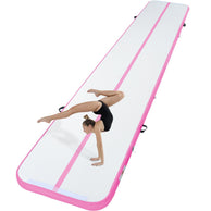 VEVOR Gymnastics Inflatable Air Mat, 4" Thick, 20ft Pink - BagNook