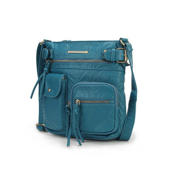 (teal)Vintage Stiella Shoulder Handbag by Mia K - BagNook