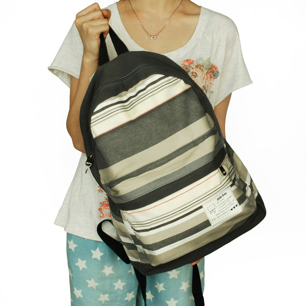 Trendy City Fabric Art School Daypack - BagNook