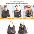 Load image into Gallery viewer, (grey)Canvas Tote / Backpack - BagNook
