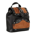Load image into Gallery viewer, Melanie Brown Leather Mini Backpack - Upcycled Leather - BagNook
