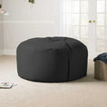 Load image into Gallery viewer, Jaxx Saxx 5 Ft Large Bean Bag, Black - BagNook
