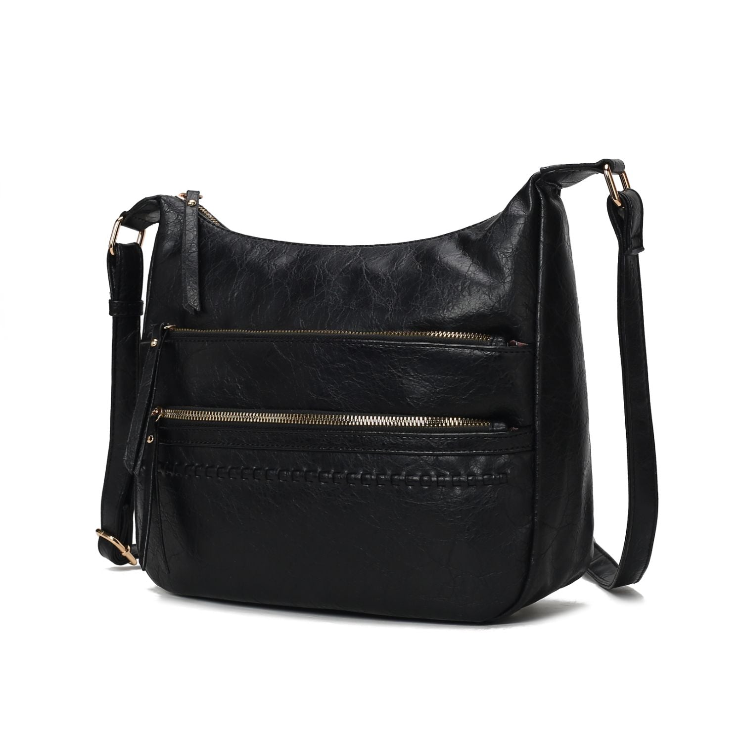 (black)Oakley Shoulder Bag Vegan Leather by Mia K - BagNook