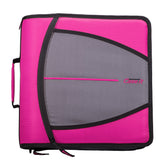 (magenta)The Mighty Zip Tab-3 Inch Zipper Binder w/Removeable Folder - BagNook