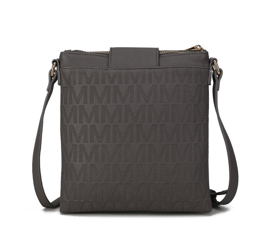 (chocolate)Marietta M Signature Crossbody Bag by Mia K - BagNook