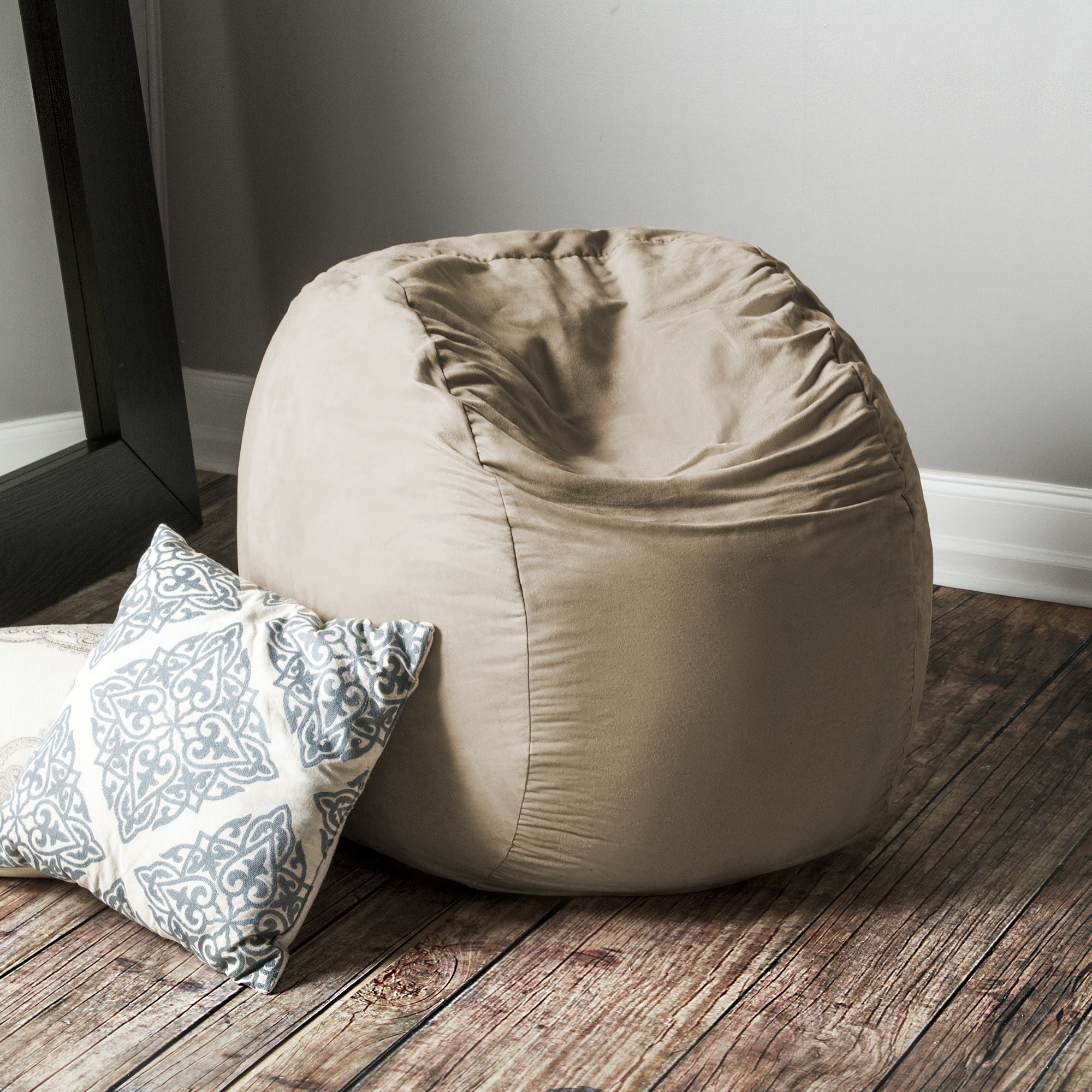 Jaxx Saxx 3 Foot Round Bean Bag, Camel - BagNook