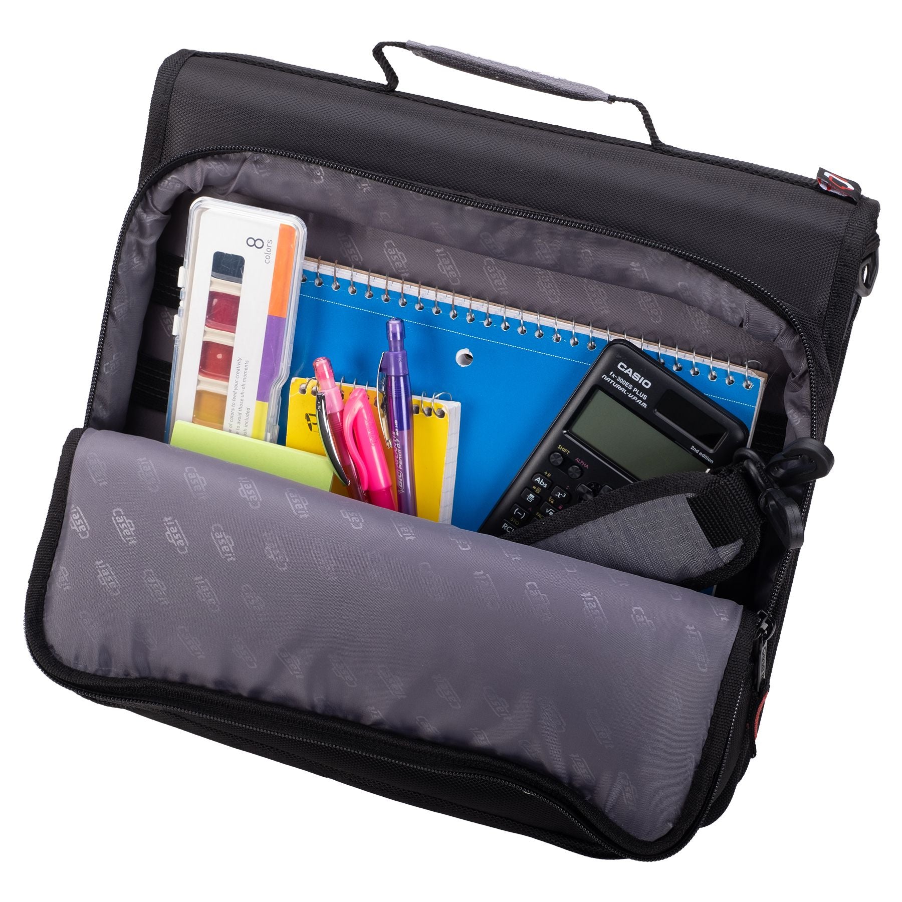 (jet black)The Universal - 2 Inch Zipper Binder w/Laptop Pocket - BagNook