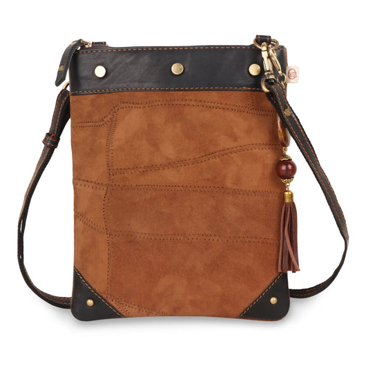 Tribeca Brisk Crossbody - Upcycled Leather - BagNook