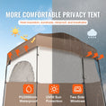 Load image into Gallery viewer, VEVOR Camping Shower Tent, 83" x 42" x 83" 2 Rooms - BagNook
