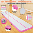Load image into Gallery viewer, VEVOR Gymnastics Inflatable Air Mat, 4" Thick, 16ft Pink - BagNook
