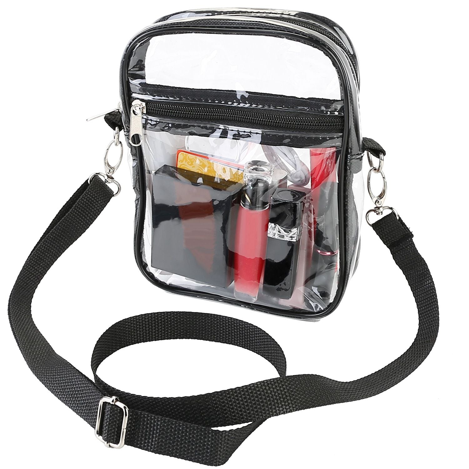 Clear Stadium Approved Crossbody w/Adjustable Strap - BagNook
