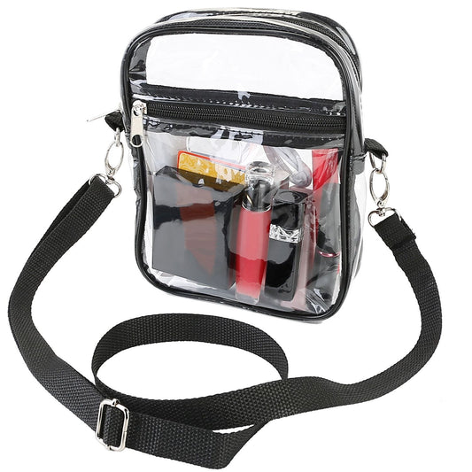 Clear Stadium Approved Crossbody w/Adjustable Strap - BagNook