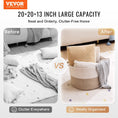 Load image into Gallery viewer, VEVOR Cotton Rope Storage Basket (20 x 20 x 13 in) 17.7gal Capacity - BagNook
