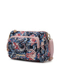 Load image into Gallery viewer, (blush mauve)Rosalie Cotton Botanical Pattern Crossbody by Mia k - BagNook
