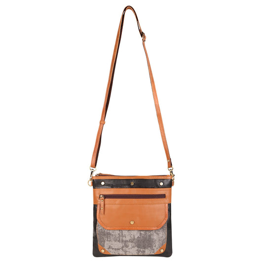 Dawn Crossbody Bag - Upcycled Genuine Leather - BagNook