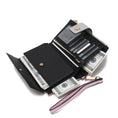 Load image into Gallery viewer, (pink-grey)Solene Vegan Leather Women Wristlet Wallet by Mia K - BagNook
