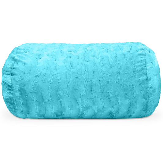 Jaxx Saxx 4 ft Sofa Bean Bag Couch - Faux Fur - Maui Turq - BagNook