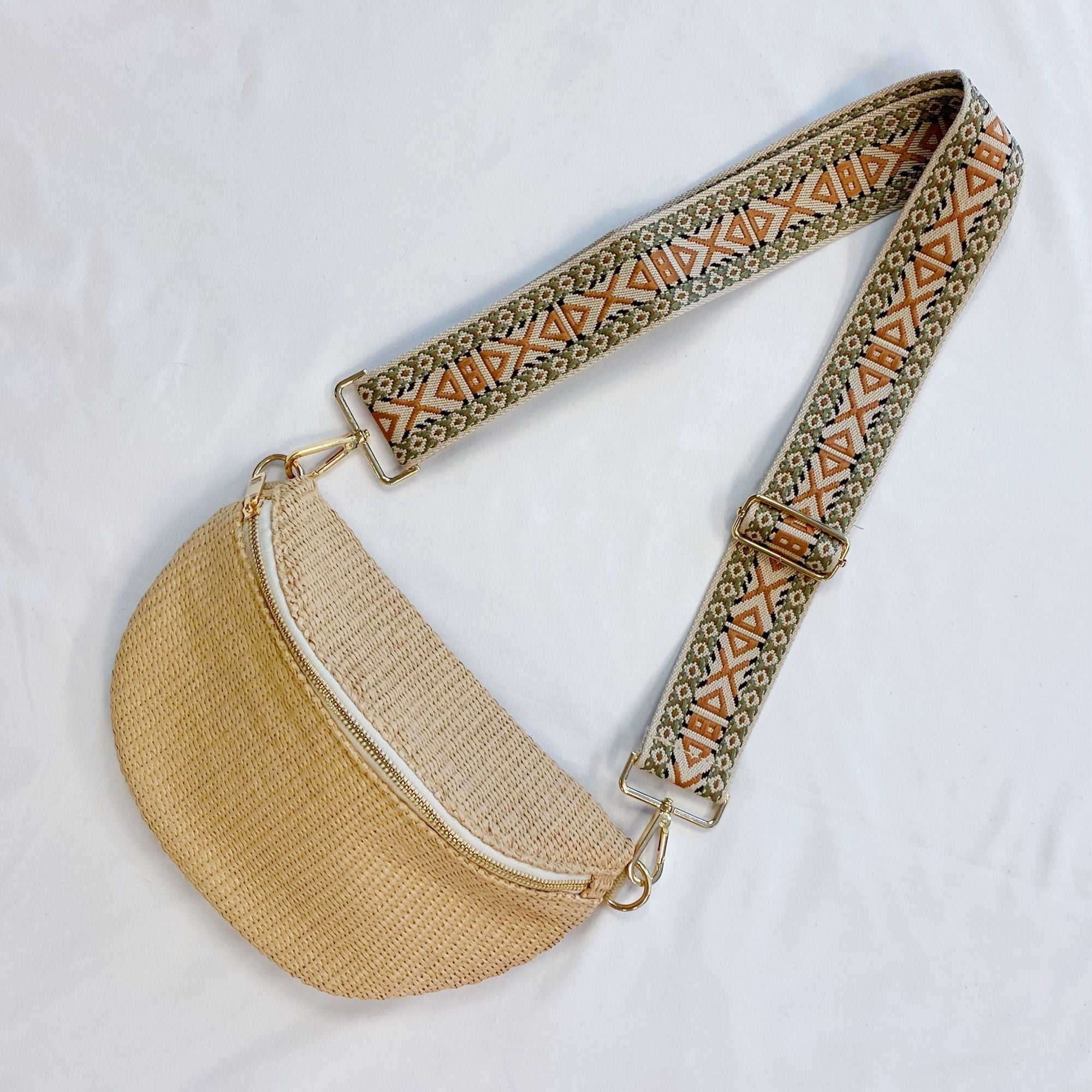 (natural)Bahama Breeze Fit All Wider Strap Sling Bag - BagNook