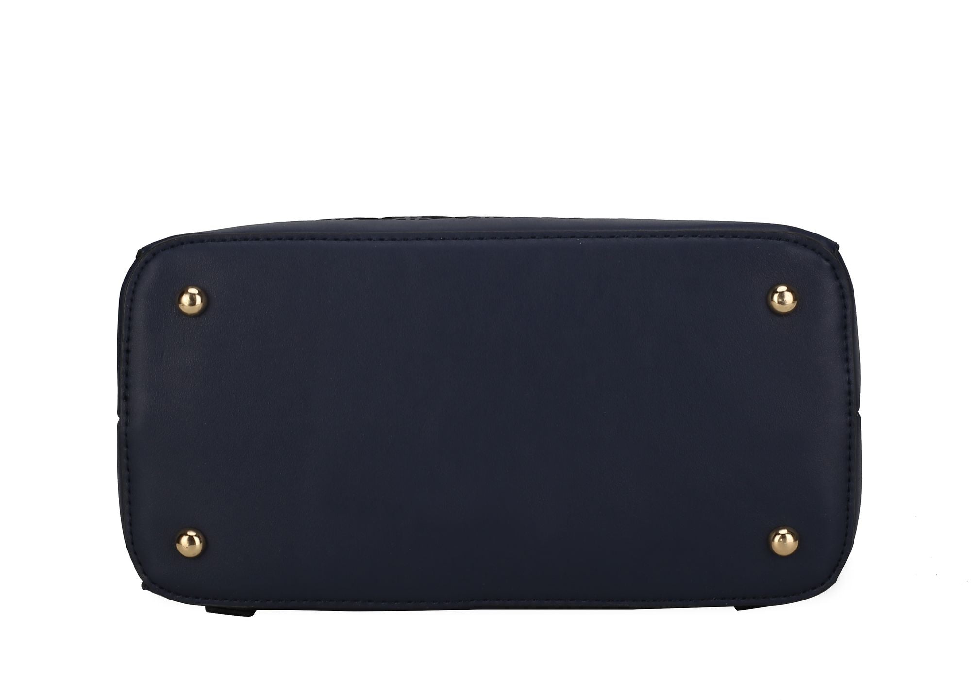 (navy)Sloane Vegan Leather Multi-Compartment Backpack by Mia K - BagNook