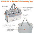 Load image into Gallery viewer, (grey)11Pcs Baby Diaper Bags Set - BagNook
