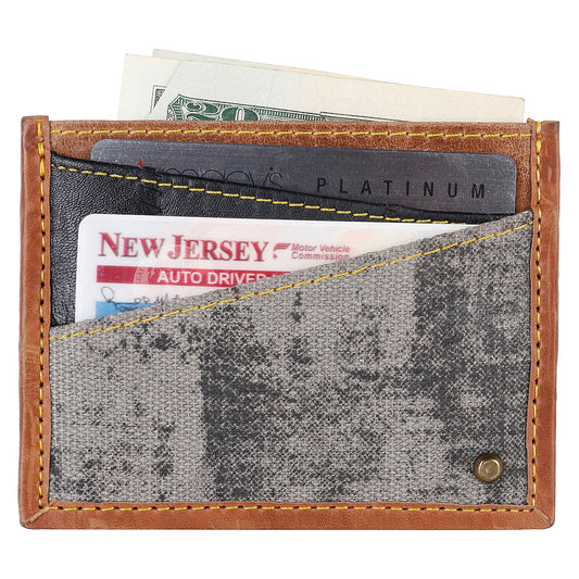 Henry Grey Credit Card Wallet - Upcycled - BagNook