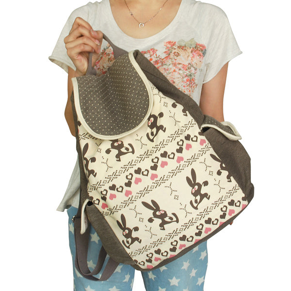 Happy Trip Fabric Art School Daypack - BagNook